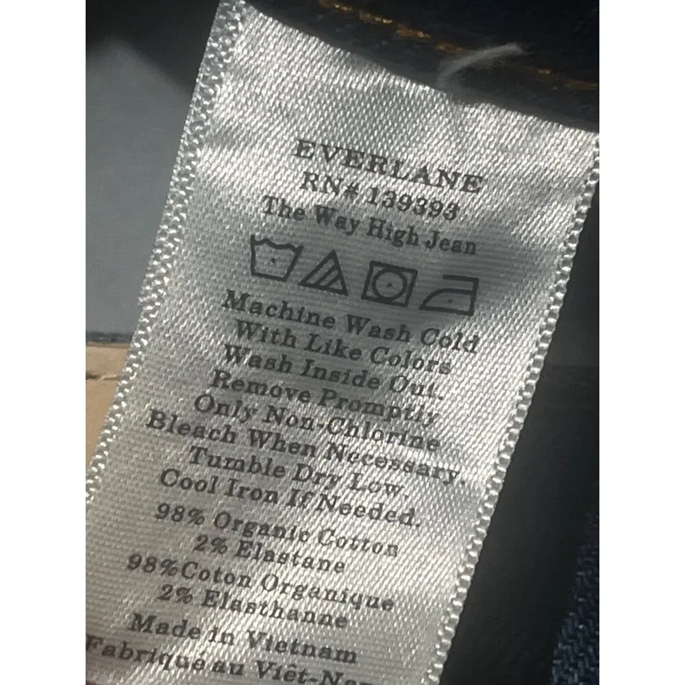 Everlane The Way-High Jeans in Vintage Indigo 33 Womens Denim Pants - Picture 8 of 13